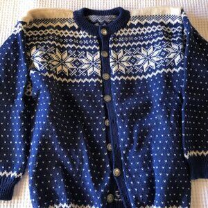 Vintage Norwegian Wood Cardigan - Made in Norway